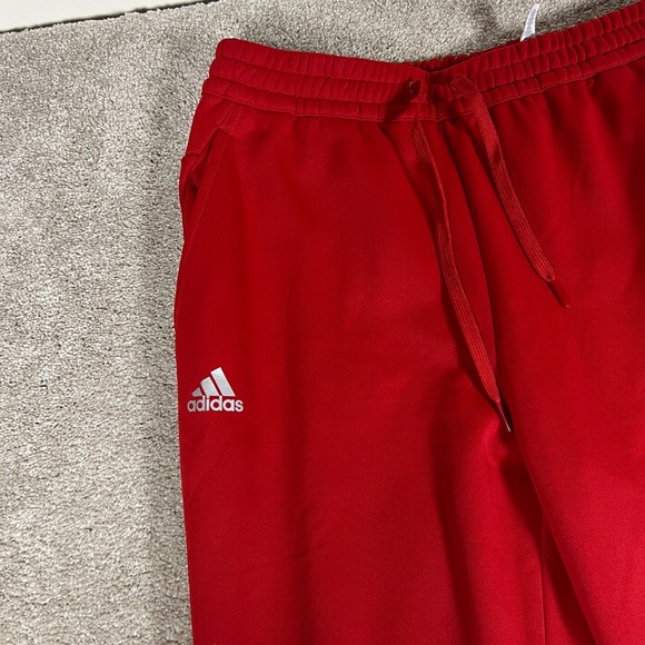Adidas Mens Large Red NC State Tapered Leg Training Workout Track Pants‎ NWT - Picture 3 of 9